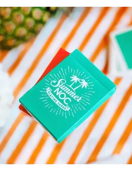 Summer NOC Pro Sunrise Teal – Cărți de joc premium | Emagie.ro