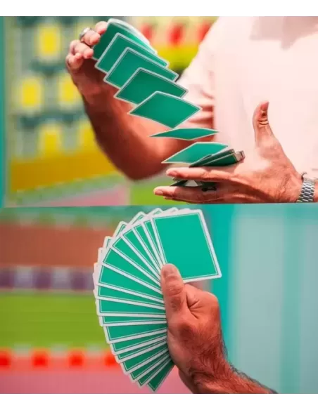 Summer NOC Pro Sunrise Teal – Cărți de joc premium | Emagie.ro