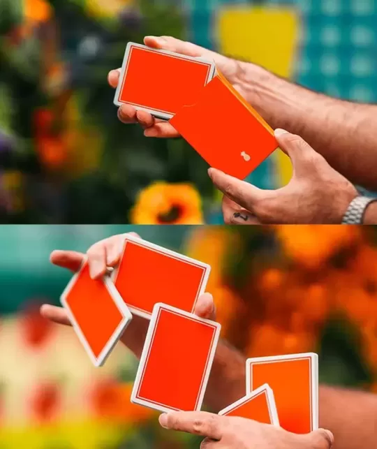 Summer NOC Pro Sunset Orange – Cărți de joc premium | Emagie.ro