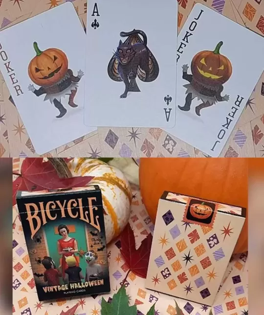 Bicycle Vintage Halloween – Cărți de joc premium | Emagie.ro