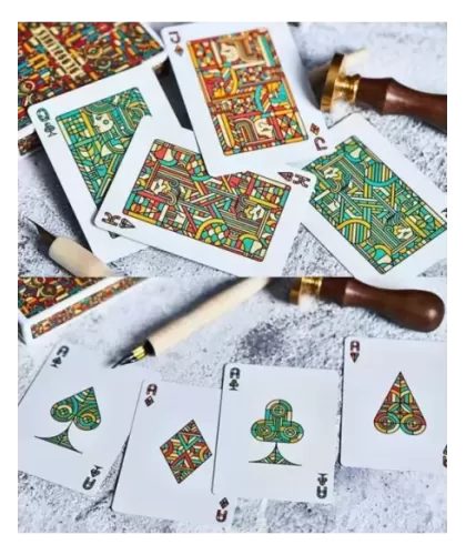 Bloodlines Ruby Red by Riffle Shuffle – Cărți de joc premium | Emagie.ro 2