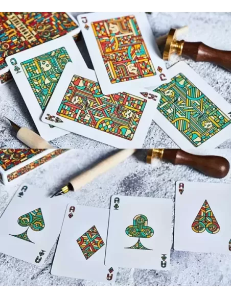 Bloodlines Ruby Red by Riffle Shuffle – Premium Playing Cards | Emagie.ro