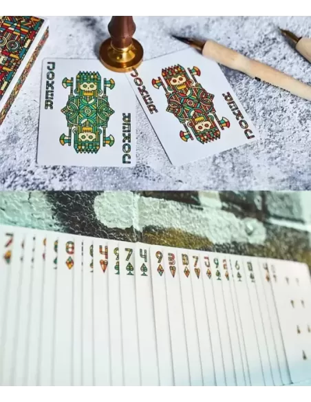 Bloodlines Ruby Red by Riffle Shuffle – Premium Playing Cards | Emagie.ro