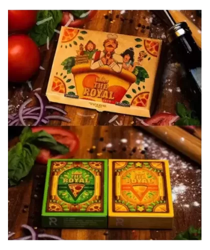 The Royal Pizza Palace Set by Riffle Shuffle – Cărți de joc premium | Emagie.ro 2