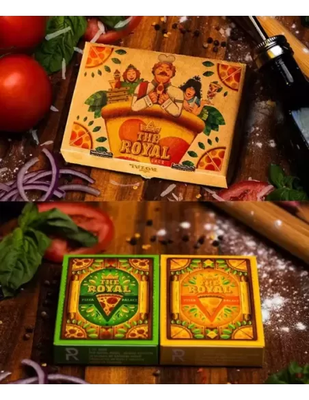 The Royal Pizza Palace Set by Riffle Shuffle – Cărți de joc premium | Emagie.ro