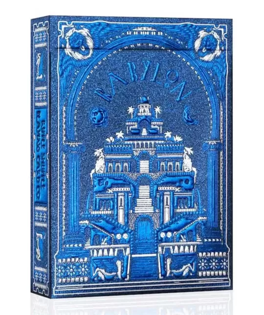 Babylon Cerulean Blue – Premium Playing Cards | Emagie.ro