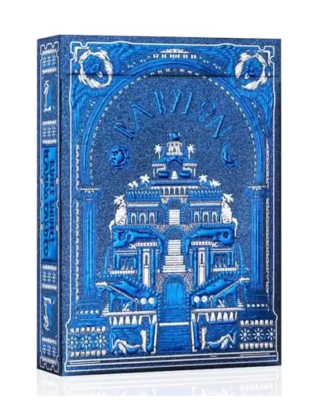 Babylon Cerulean Blue – Premium Playing Cards | Emagie.ro