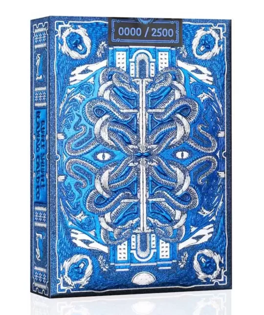 Babylon Cerulean Blue – Premium Playing Cards | Emagie.ro