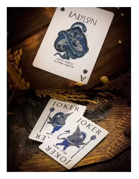 Babylon Cerulean Blue – Premium Playing Cards | Emagie.ro