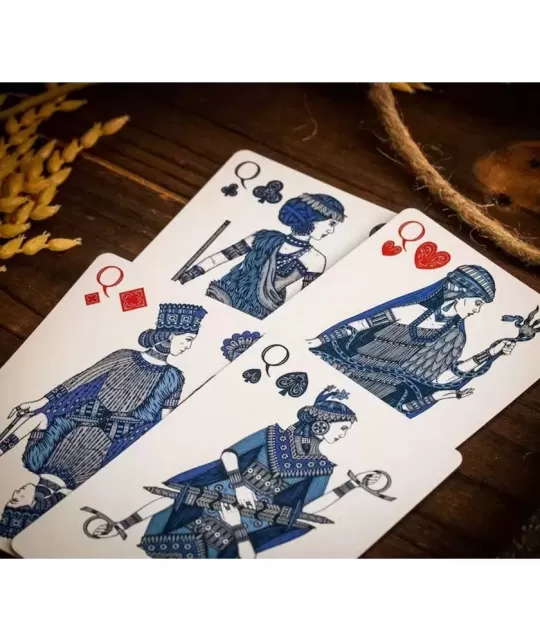Babylon Cerulean Blue – Premium Playing Cards | Emagie.ro