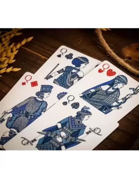 Babylon Cerulean Blue – Premium Playing Cards | Emagie.ro