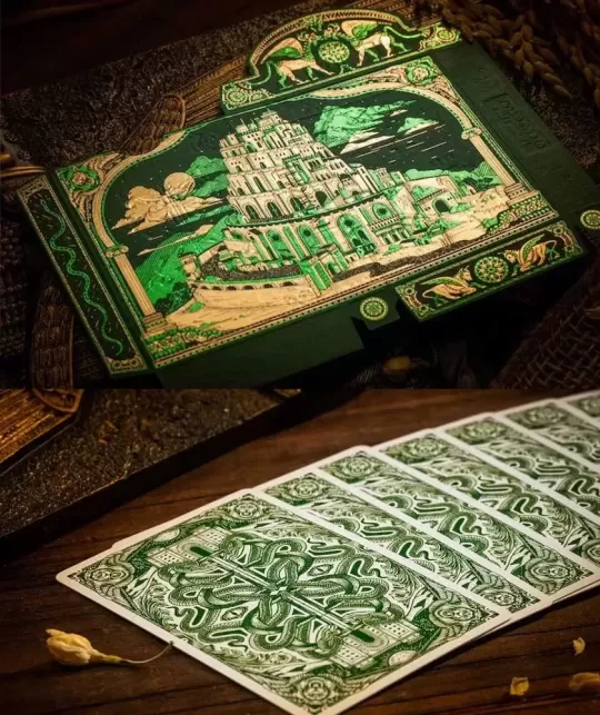 Babylon Forest Green – Cărți de joc premium | Emagie.ro