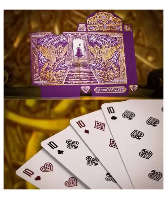 Gods of Norse Purple Royale – Cărți de joc premium | Emagie.ro