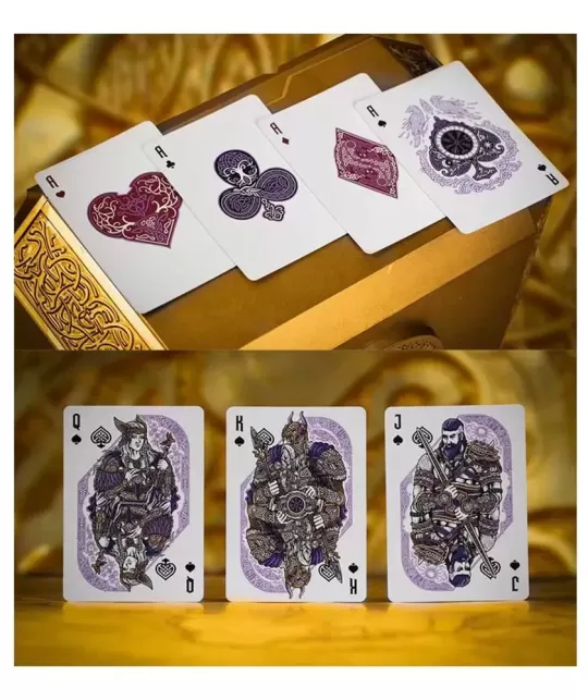 Gods of Norse Purple Royale – Cărți de joc premium | Emagie.ro