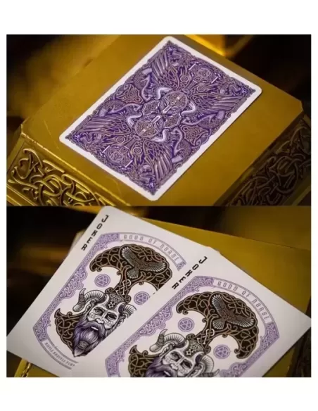Gods of Norse Purple Royale – Cărți de joc premium | Emagie.ro