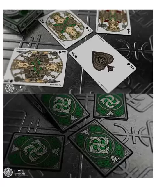 Valhalla Viking Emerald Standard – Cărți de joc premium | Emagie.ro