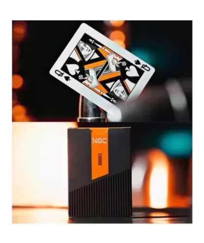 NOC3000X3 Black Orange Human – Cărți de joc premium | Emagie.ro