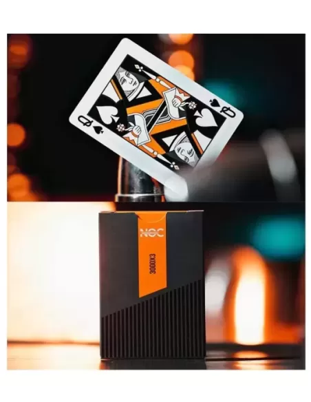 NOC3000X3 Black Orange Human – Cărți de joc premium | Emagie.ro