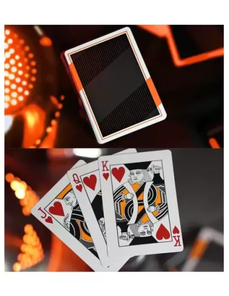 NOC3000X3 Black Orange Human – Cărți de joc premium | Emagie.ro