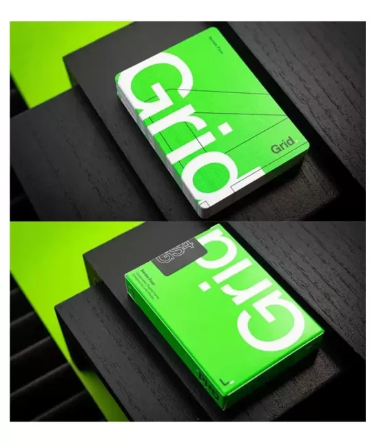 Grid Series Four- Typographic – Cărți de joc premium | Emagie.ro