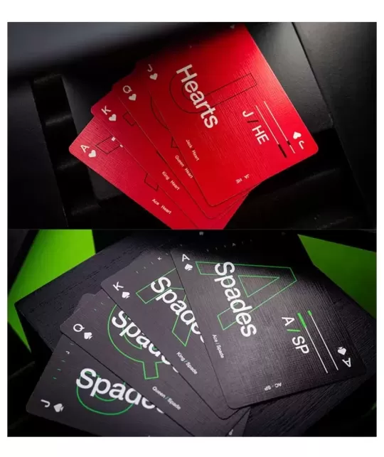 Grid Series Four- Typographic – Cărți de joc premium | Emagie.ro