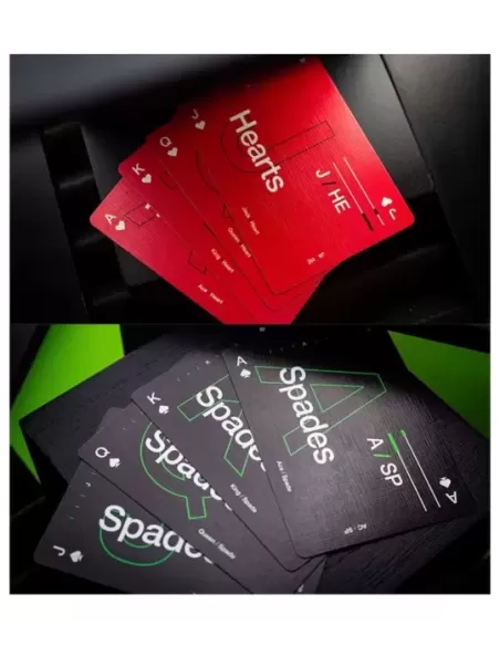 Grid Series Four- Typographic – Cărți de joc premium | Emagie.ro