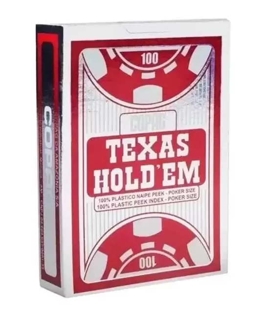 Silver Copag Texas Hold Em Plastic Jumbo – Cărți de joc premium | Emagie.ro