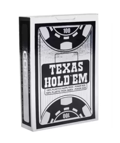 Silver Copag Texas Hold Em Plastic Jumbo – Cărți de joc premium | Emagie.ro 2