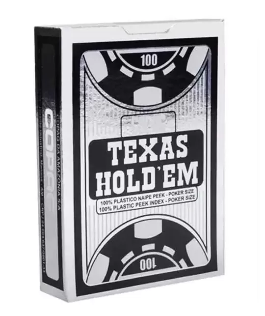 Silver Copag Texas Hold Em Plastic Jumbo – Cărți de joc premium | Emagie.ro