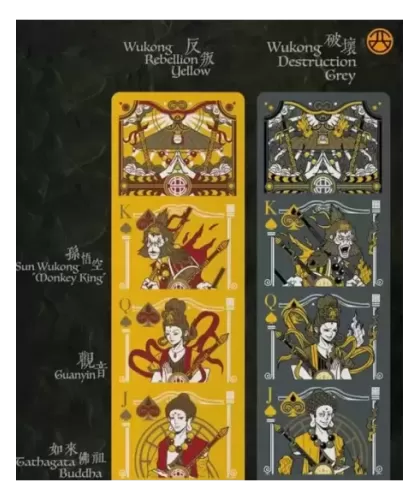 Bicycle Wukong Destruction Grey – Cărți de joc premium | Emagie.ro