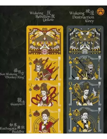 Bicycle Wukong Destruction Grey – Cărți de joc premium | Emagie.ro
