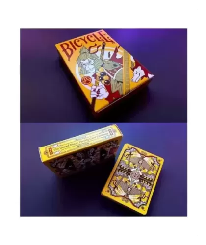 Bicycle Wukong Rebellion Galben – Cărți de joc premium | Emagie.ro