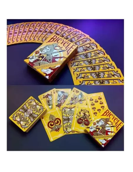 Bicycle Wukong Rebellion Galben – Cărți de joc premium | Emagie.ro