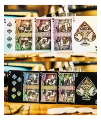 The Illusionist Black Gold Boxset – Cărți de joc premium | Emagie.ro