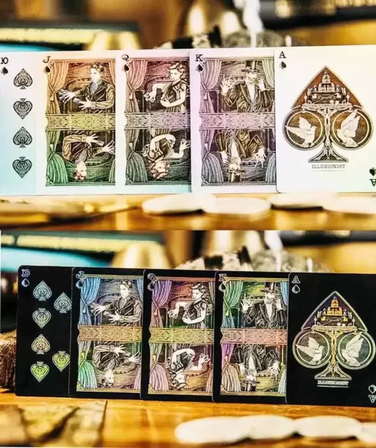 The Illusionist Black Gold Boxset – Cărți de joc premium | Emagie.ro