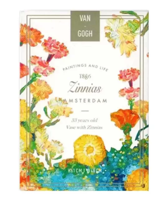 Van Gogh Zinnias Borderless – Premium Playing Cards | Emagie.ro