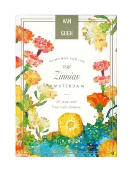 Van Gogh Zinnias Borderless – Premium Playing Cards | Emagie.ro