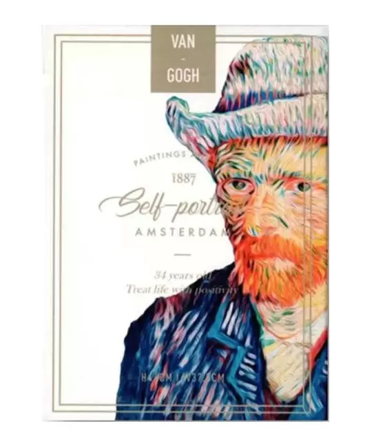 Van Gogh Self Portrait Borderless – Premium Playing Cards | Emagie.ro