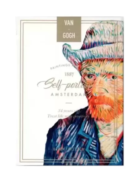 Van Gogh Self Portrait Borderless – Premium Playing Cards | Emagie.ro