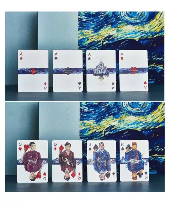 Van Gogh Self Portrait Borderless – Premium Playing Cards | Emagie.ro
