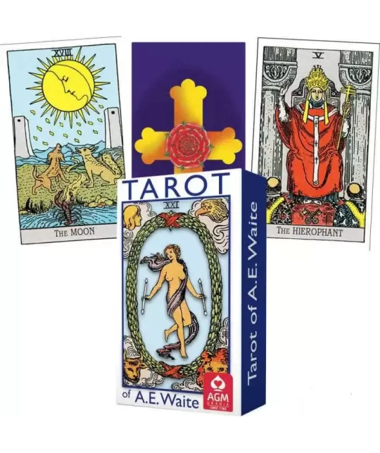 A.E. Waite Tarot Blue Edition – Set tarot autentic | Emagie.ro