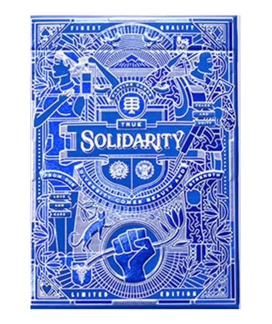 Solidarity Navy Blue – Premium Playing Cards | Emagie.ro