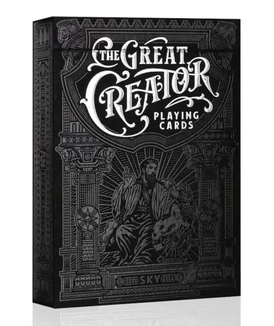 The Great Creator Sky Silver – Premium Playing Cards | Emagie.ro
