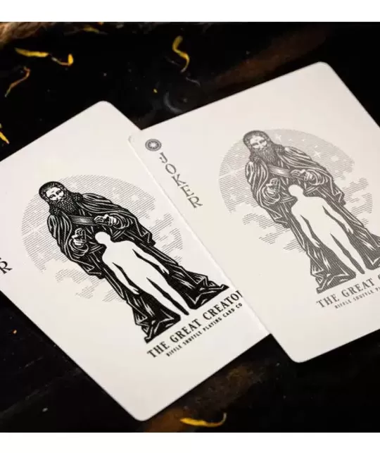 The Great Creator Sky Silver – Premium Playing Cards | Emagie.ro