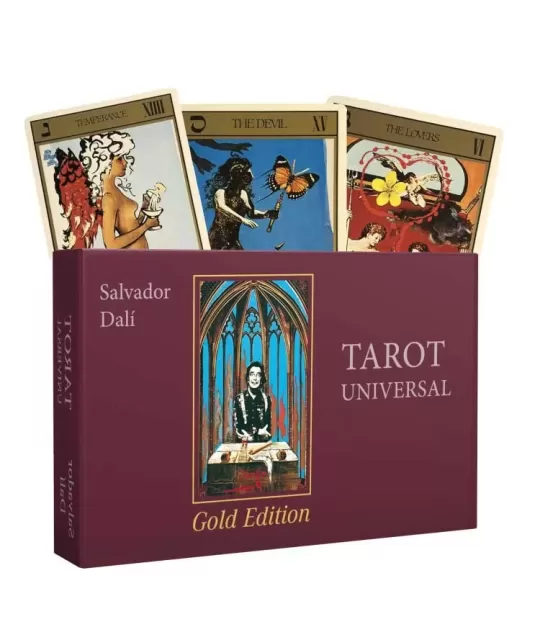 Salvador Dali Universal Tarot Gold Edition – Set tarot premium | Emagie.ro