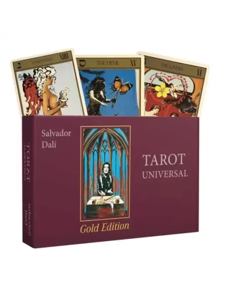 Salvador Dali Universal Tarot Gold Edition – Set tarot premium | Emagie.ro