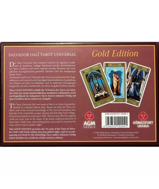 Salvador Dali Universal Tarot Gold Edition – Set tarot premium | Emagie.ro