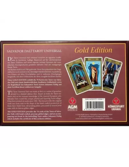 Salvador Dali Universal Tarot Gold Edition – Set tarot premium | Emagie.ro