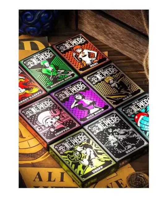 One Piece 9 Decks Set Exclusive Foiled Collection – Cărți de joc premium | Emagie.ro