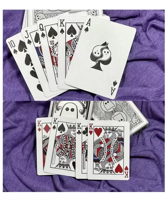 Bicycle Boo Back Grey – Cărți de joc premium | Emagie.ro